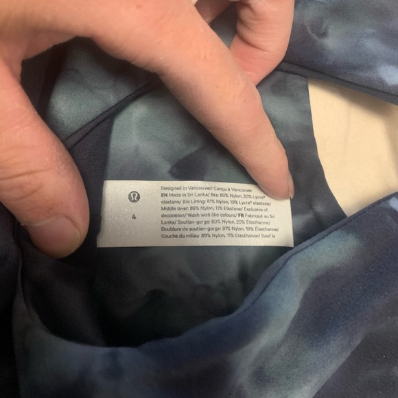 New Lululemon Sports bra size 4 - Picture 3 of 3